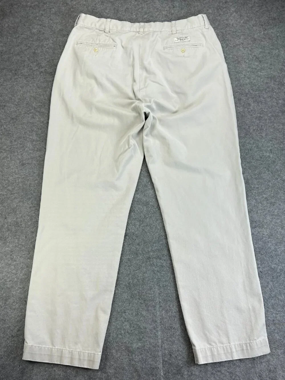 Polo Ralph Lauren Prospect Chino Pants Mens 34x31 Ivory Flat‎ Front (Tag-36x32)